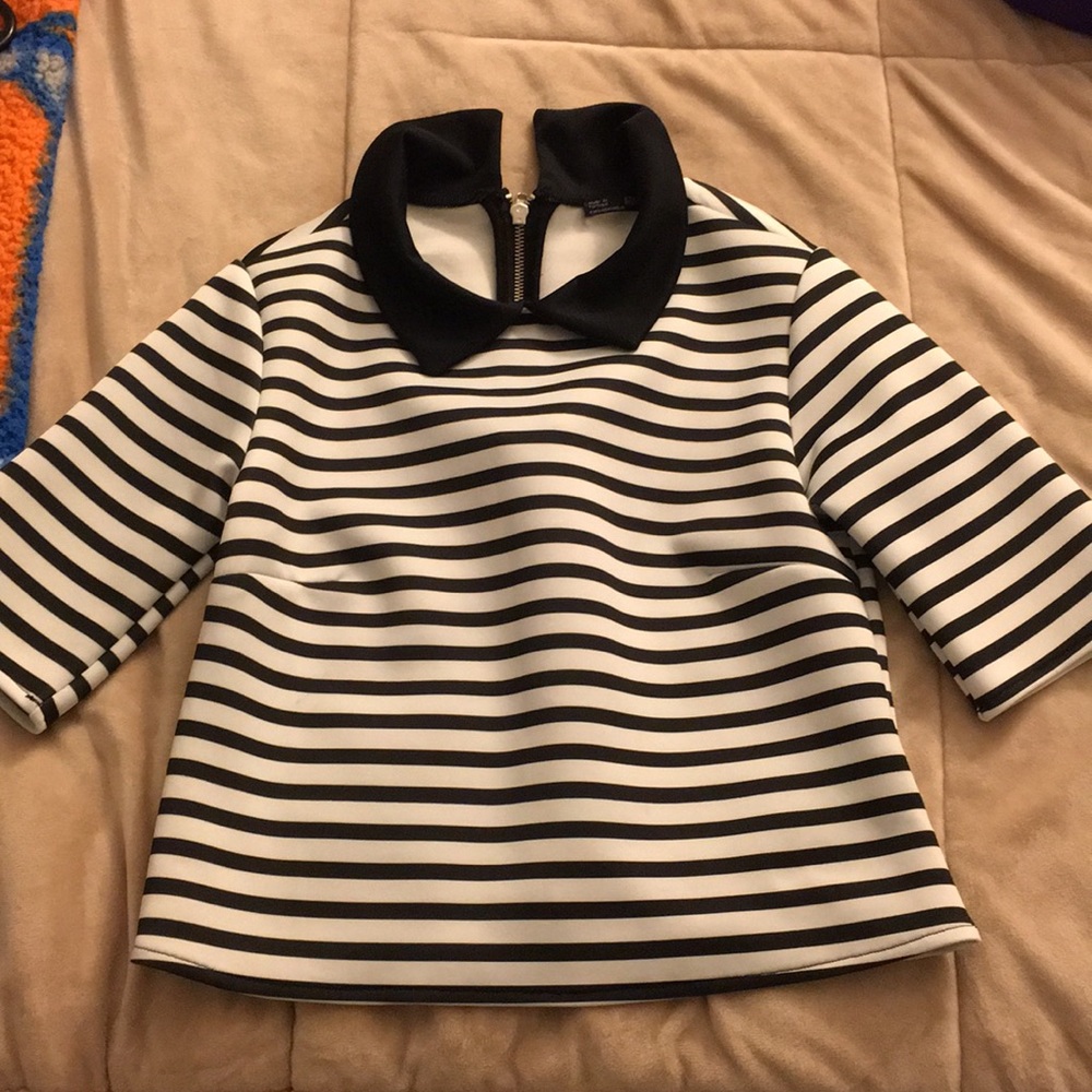 Striped crop top